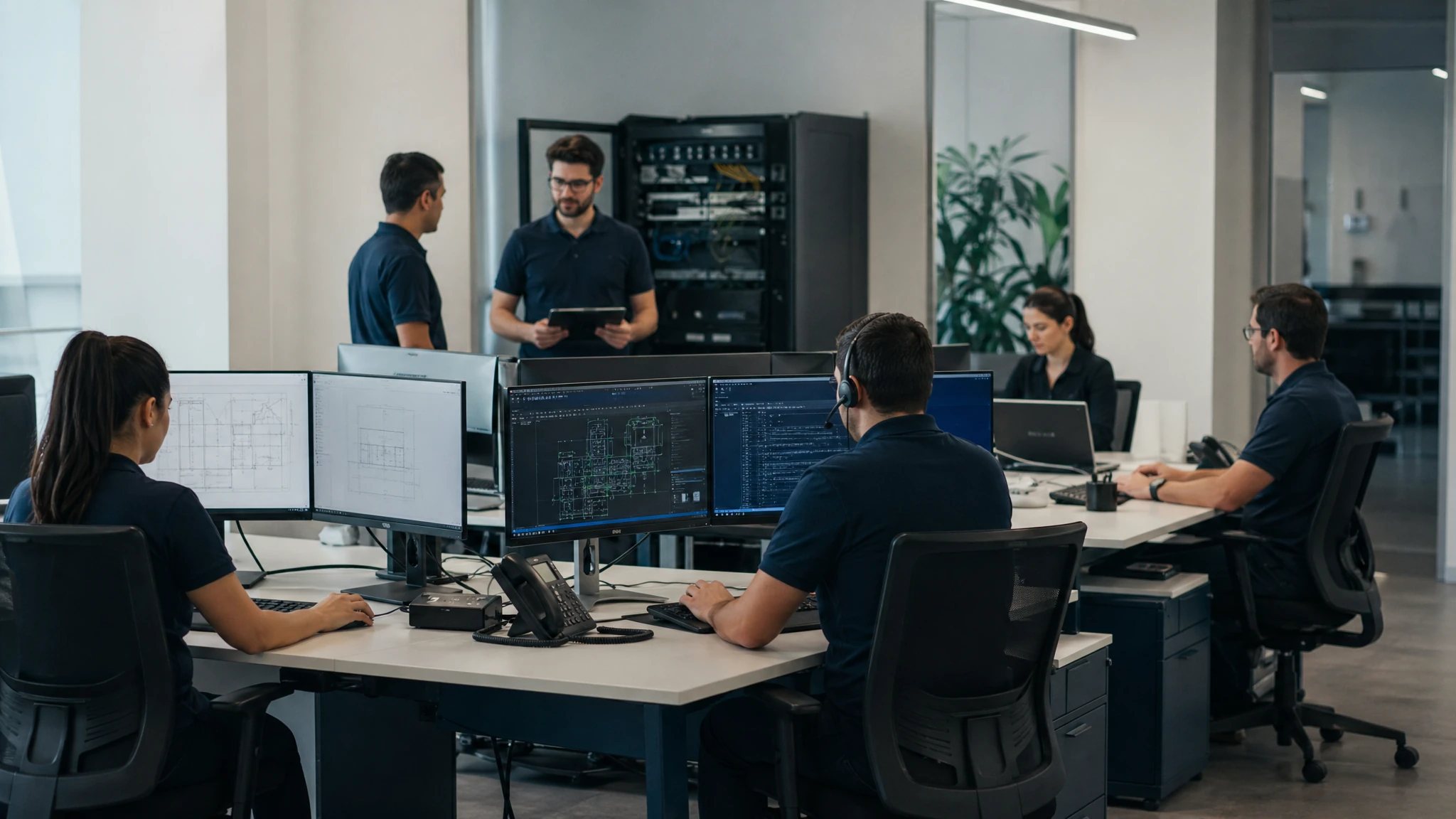 Oficina técnica de ingeniería o arquitectura con puestos exigentes y soporte IT estable